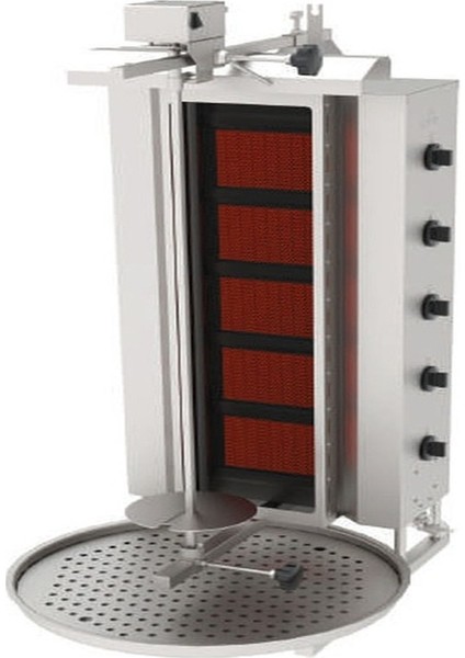 Adgc-5-U Döner Makineleri Gazlı Camlı Üstten Motorlu - 5 Radyanlı - 230 V