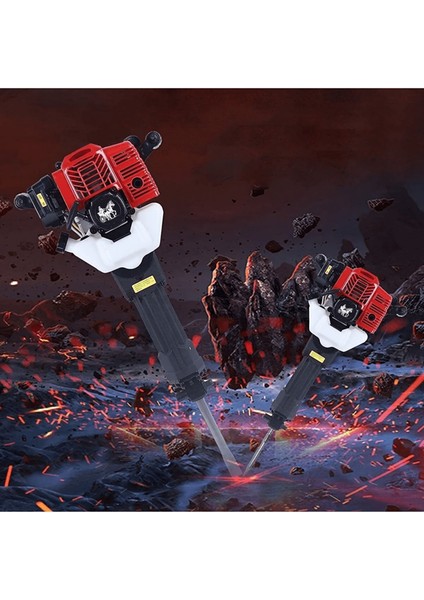Benzinli Profesyonel Turbo Hilti + Keski + Murç + Kürek (3 Aparat)