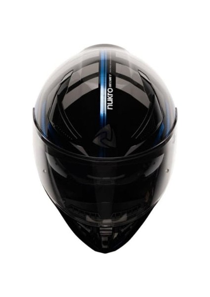 853 Power Blue Black Full Face Motosiklet Kaskı fiyatları