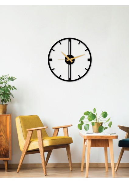 Conflate Metal Siyah Duvar Saati 1,5 mm Kalınlık 41X41 cm fırsatları