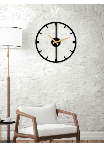 Conflate Metal Siyah Duvar Saati 1,5 mm Kalınlık 41X41 cm indirimleri
