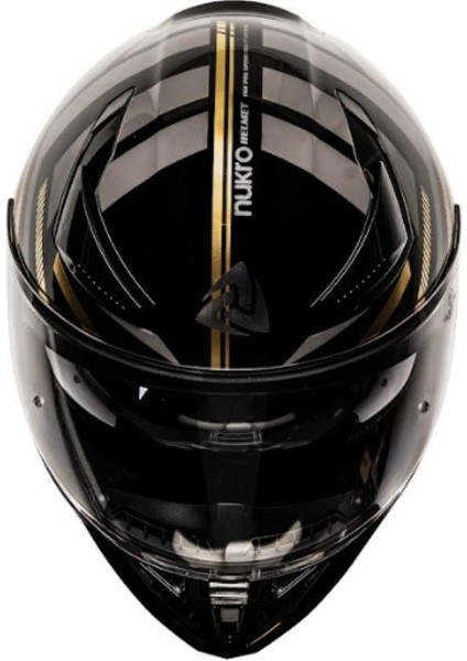 853 Power Gold Black Full Face Motosiklet Kaskı modelleri