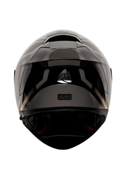 853 Power Gold Black Full Face Motosiklet Kaskı fırsatları