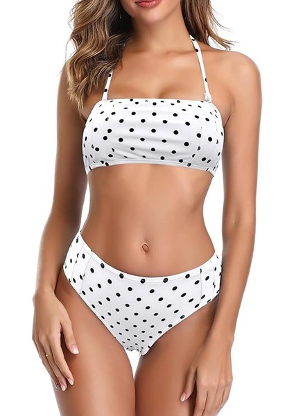 Shekını Kadınlar Için Bikini Setleri Iki Parçalı Mayolar Mayo Halter Bandeau Çiçek Desenli