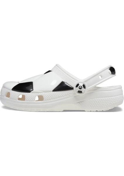 Classic Soccer Ball Clog T Çocuk Beyaz-Siyah Sandalet 210023-103
