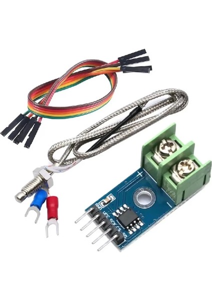 MAX6675 Modül + K Tip Termokupl - Sıcaklık Isı Sensörü -20C +85C