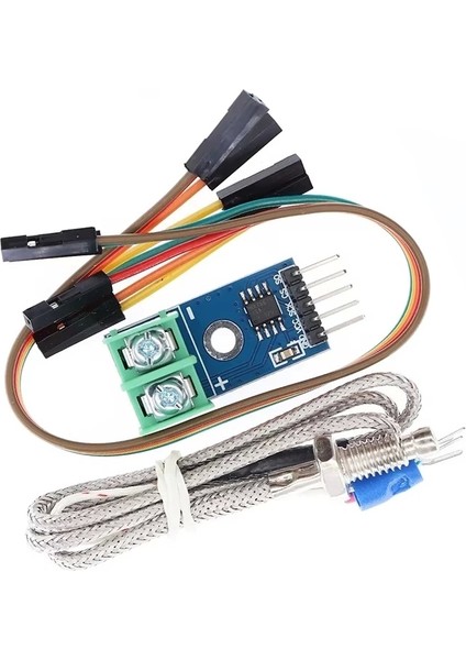 MAX6675 Modül + K Tip Termokupl - Sıcaklık Isı Sensörü -20C +85C