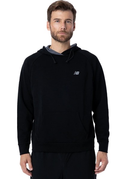 Siyah Erkek Hoodie Sweatshirt Mnh3224-Bk V1