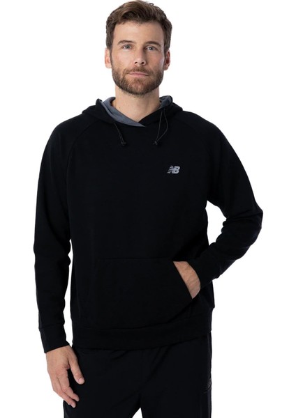 Siyah Erkek Hoodie Sweatshirt Mnh3224-Bk V1