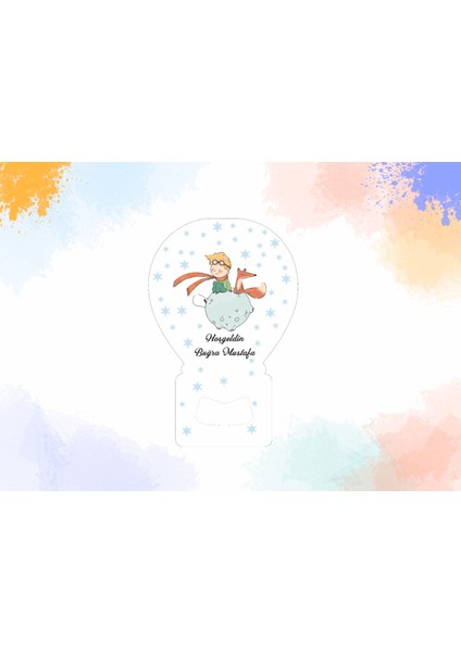 Hoşgeldin Bebek & Doğum Günü Küçük Prens ve Tilki Mıknatıslı Balon Magnet