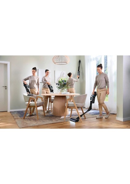 Dikey Şarjlı Süpürge, Katlanabilir, LED Başlıklı 80 Dk Çalışma Süresi Yeni Model