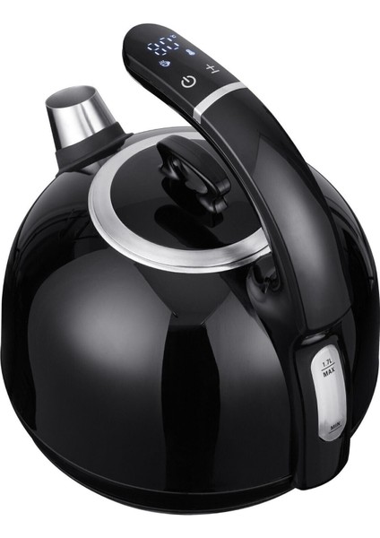 Siyah Dijital Göstergeli 1.7l Wifi & Bluetooth Dokunmatik Tuya Destekli Akıllı Su Isıtıcısı/ Kettle