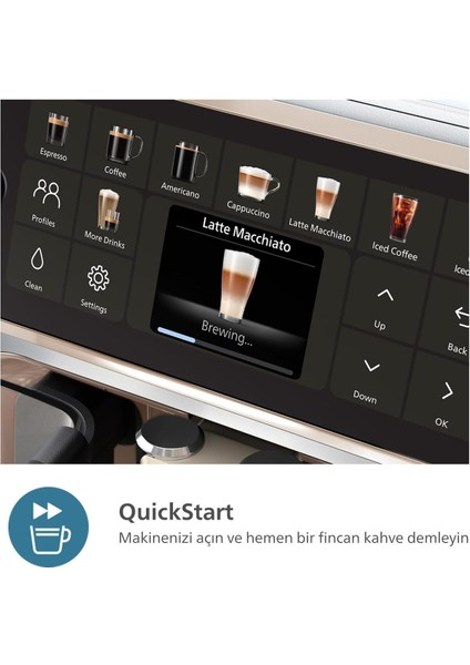 New EP5543 Tam Otomatik Lattego Espresso MAKINESI,5500 Serisi,silentbrew , 20 Sıcak ve Soğuk Içecek fırsatları