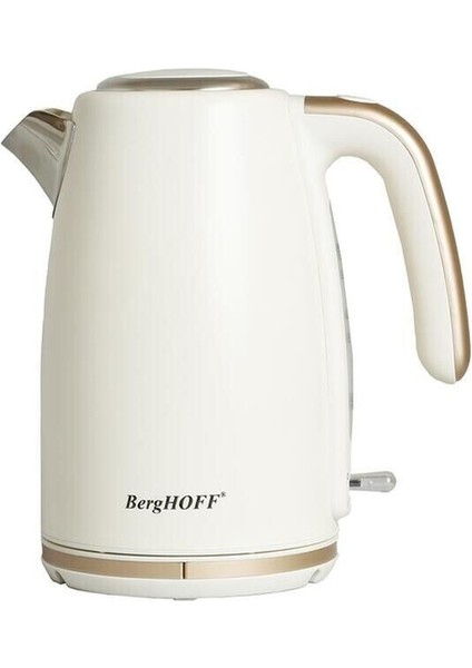 Gem Pearl 1.7 Litre Vanilya Krem Rengi Gold Modern Su Isıtıcı