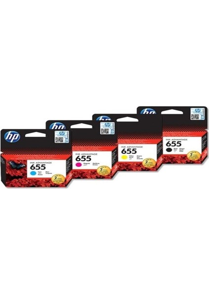655 Deskjet 3525/4525/4615/5525/6525 4'lü Kartuş Seti modelleri
