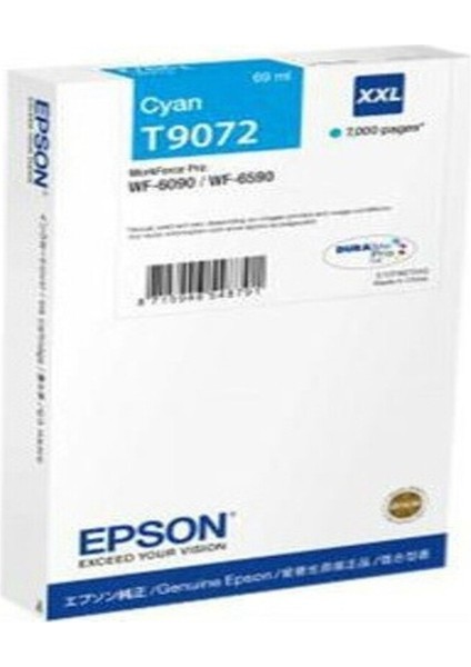 T9072 Xxl Mavi Kartuş Wf 6090 / Wf 6590