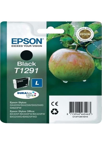 C13T12914022 Sıyah Kartus 11 2 Ml-L 500SF-B42W/BX305F/BX320/BX525/BX625 7 Ml-L