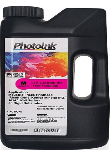 Rıcoh Gen5 / Konica 512/1024 Kafalar Için 1000 ml Kırmızı Magenta