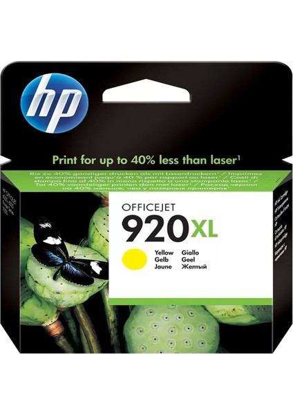 CD974AE 920XL Sarı Mürekkep Kartuş 700 Sayfa Yüksek Kapasite (4500 J4580 J4660)
