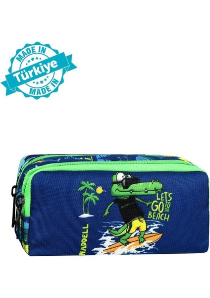 KC-022-6217 Lisanslı Özel Desenli 2 Cepli Kalem Kutusu Kalemlik