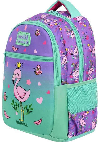 Lisanslı Lila-Su Yeşili Flamingo Desenli Ilkokul Sırt Çantası & Beslenme Çantası modelleri