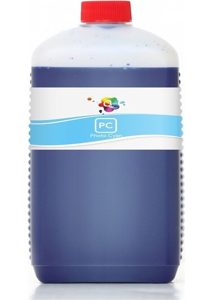 Canon Imageprograf IPF8300S Uyumlu Yazıcı Mürekkebi 1000ML Pc Photo Cyan Foto Mavi Pigment