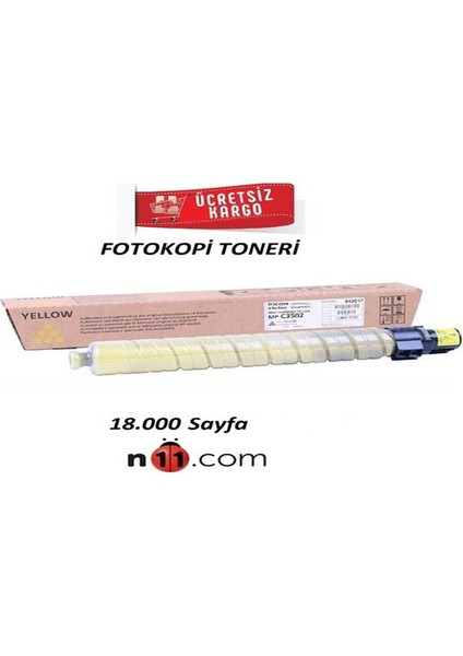 Aficio MP-C3502 / MP-C3502AD Sarı Toneri 841740