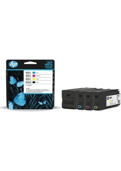 276DW Yazıcı Uyumlu Kartuş 950/951 4lü Set 6ZC65AE