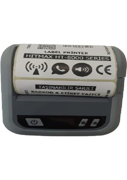 HT-8000 Taşınabilir Şarjlı 80 mm Barkod & Etiket Yazıcı