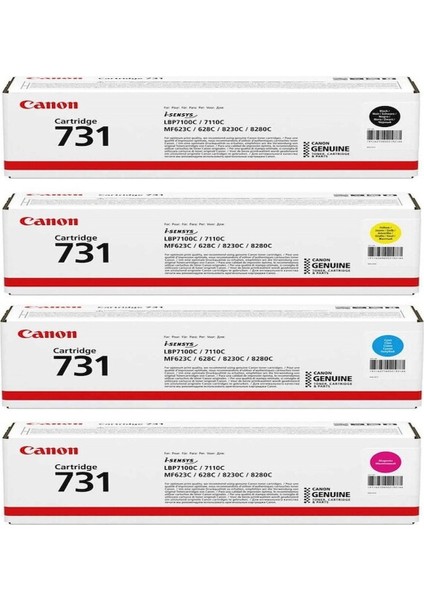 Canon I-Sensys MF-624CDT / CRG-731 Toner Seti