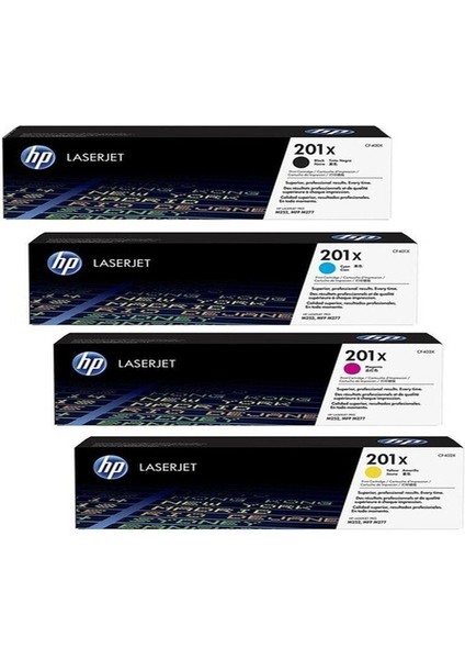 Color Laserjet Pro Mfp M277N / 201X Toner Seti