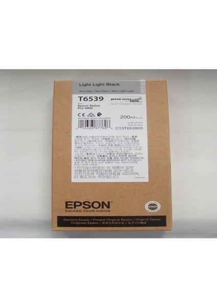 T6539 Light Light Black Kartuş 200ML 2015 fiyatları