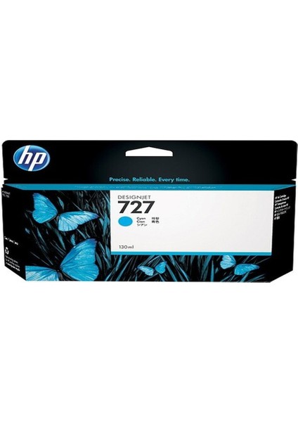 B3P19A 727 Mürekkep Kartuş Mavi 130 ml