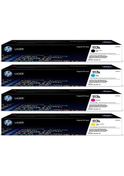 117A-W2070A 4 Renk Set Toner