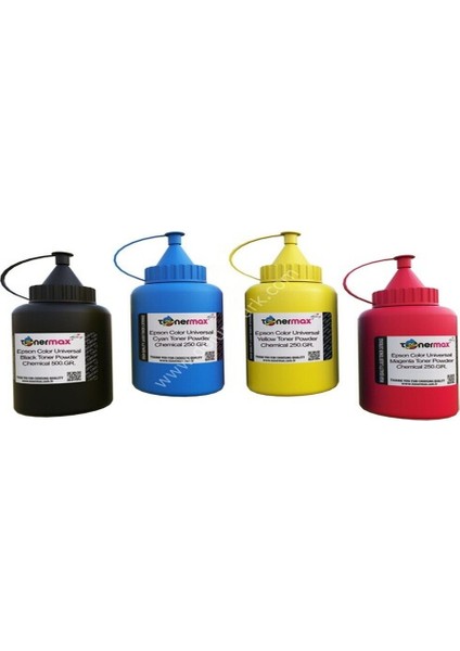 Renkli Toner Tozu Takım 500 Gr. Şişe