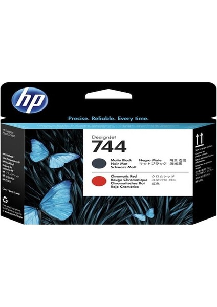 F9J88A 744 Mat Sıyah ve Kırmızı Baskı Kafası