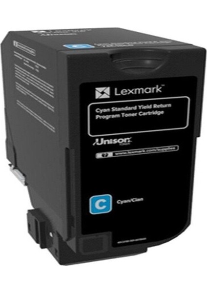 74C5SC0 7.000 Sayfa Cyan Mavi Toner CS720-725 CX725