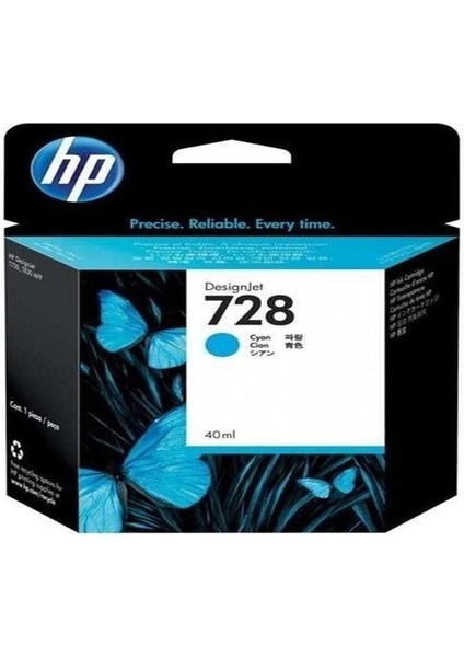 728 F9J63A Mavi Kartuş T730 914 mm