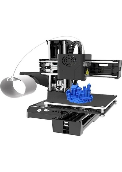 K9 Çocuklar Için Mini Masaüstü 3D Yazıcı Siyah