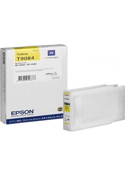 T9084XL Sarı Kartuş Yüksek Kapasite WF-6090D2TWC