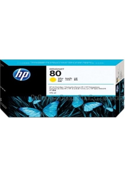 80 350 ml Yellow Ink Cartridge C4848A Eski Tarih