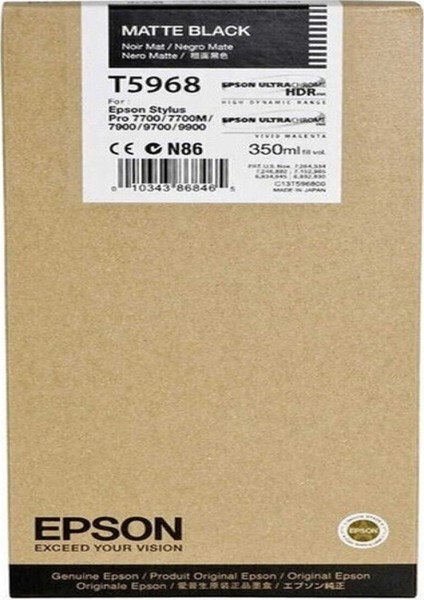 T5968 C13T596800 Mat Siyah Kartuş Pro 7700