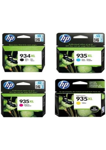 934XL 935XL 4 Renk Mürekkep Kartuş Seti HP6230 6380