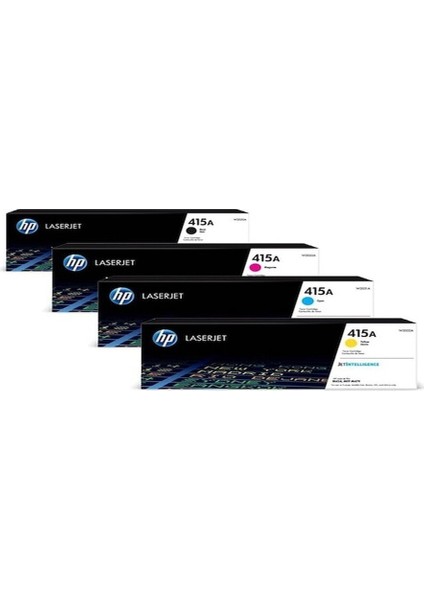 415A Siyah Mavi Sarı Kırmızı 4 Renk Toner Paketi