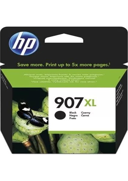 T6M19AE (907XL) Sıyah Ekstra Yuksek Kapasıtelı Sıyah Murekkep Kartusu 1.500 Sayfa