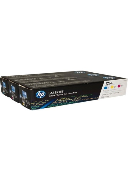 126A Mavi Kırmızı Sarı 3' Lü Toner
