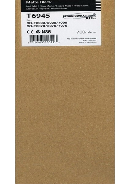 T694500 T6945 Mat Siyah Mürekkep Kartuşu