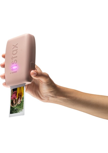 Instax Mini Link 3 Pembe Akıllı Telefon Yazıcısı Beyaz Çanta ve 20'li Mini Film fırsatları
