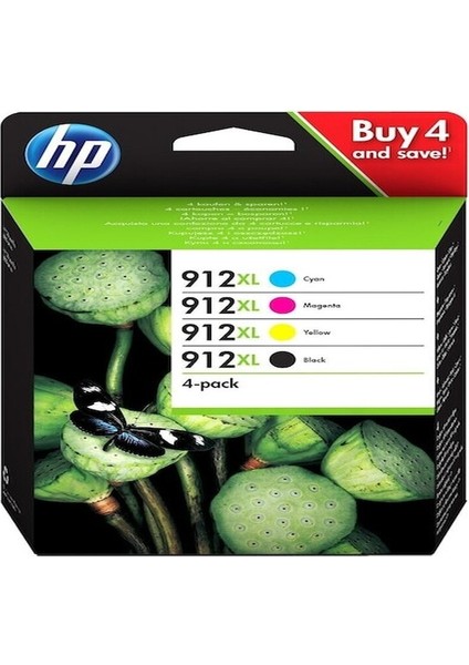 912XL 3YP34AE Cmyk Set Kartuş