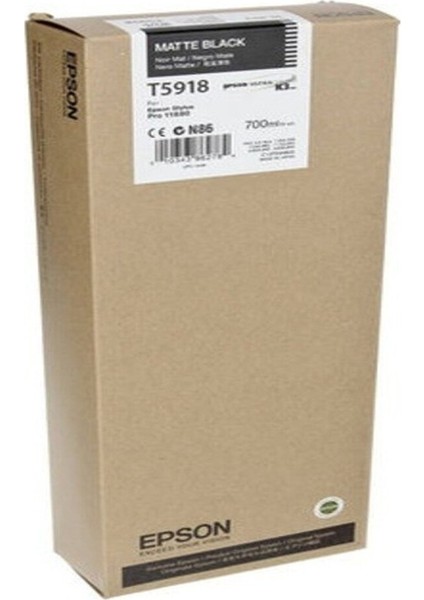 T5918-C13T591800 Mat Siyah Kartuş